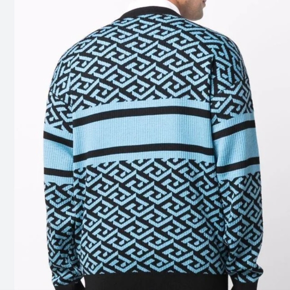 VERSACE La Greca Medusa Jacquard Sweater - Picture 2 of 8